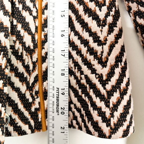 Giorgio Armani Chevron Embroidered Jacket Womens Classic RARE‎ Designer 40/8 NWT - Picture 5 of 11